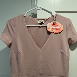 NWT Geneva Gown ~ Vintage Rose Stretch Crepe Size Small